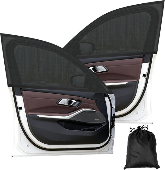  Moustiquaire De Voiture Pour Seat Leon St 3 (III) 5F Facelift I 2017-2020, Pare-Soleil Fenêtre Voiture Chaussette Écran De Fenêtre Latérale Maille Anti Insecte,2 Front Windows