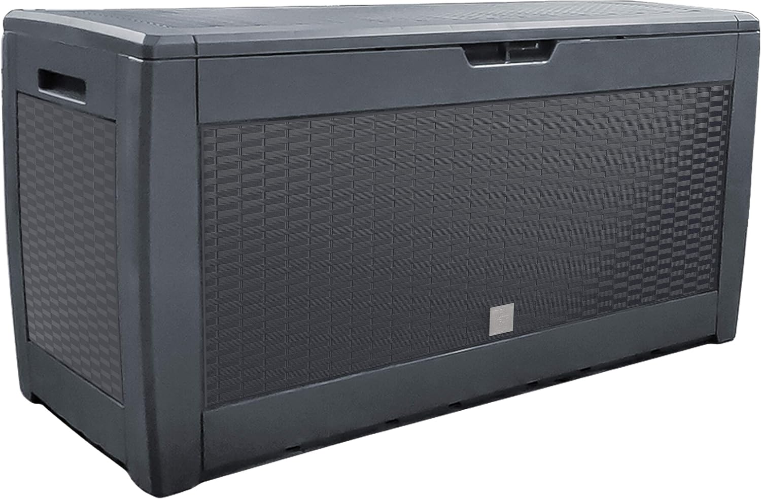  Vounot® Coffre De Rangement Exterieur 310L En PP 119 X 48 X 60 CM Fabriqué En Europe Style Polyrotin Marron