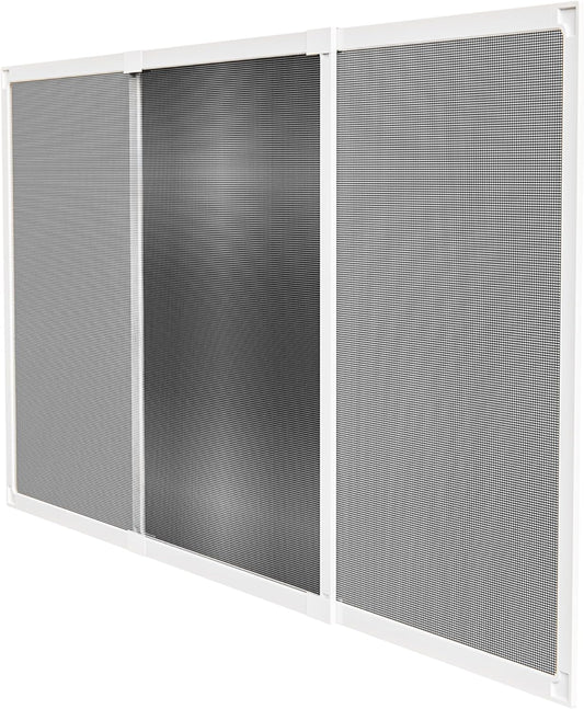  Amig - Moustiquaire Extensible Pour Fenêtres | Installation Sans Outils | S’adapte Dans L’emplacement Du Volet | 100 X 70 Cm | Ajustable Jusqu’à 190 Cm | Aluminium Blanc Et Maille En Fibre De Verre
