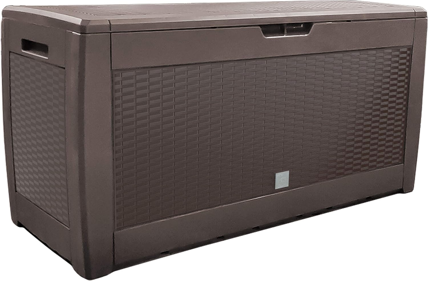  Vounot® Coffre De Rangement Exterieur 310L En PP 119 X 48 X 60 CM Fabriqué En Europe Style Polyrotin Anthracite