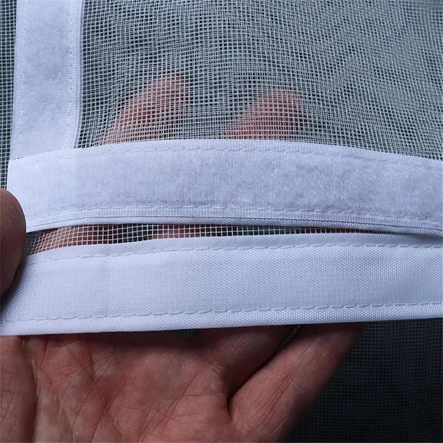  Filet De Ventilation Personnalisable Pour Fenêtre Facile à Installer Avec Fermetures éclair - Design D'ouverture En Fibre De Verre - Filet De Ventilation - Outil D'installation Pour La Maison - Blanc