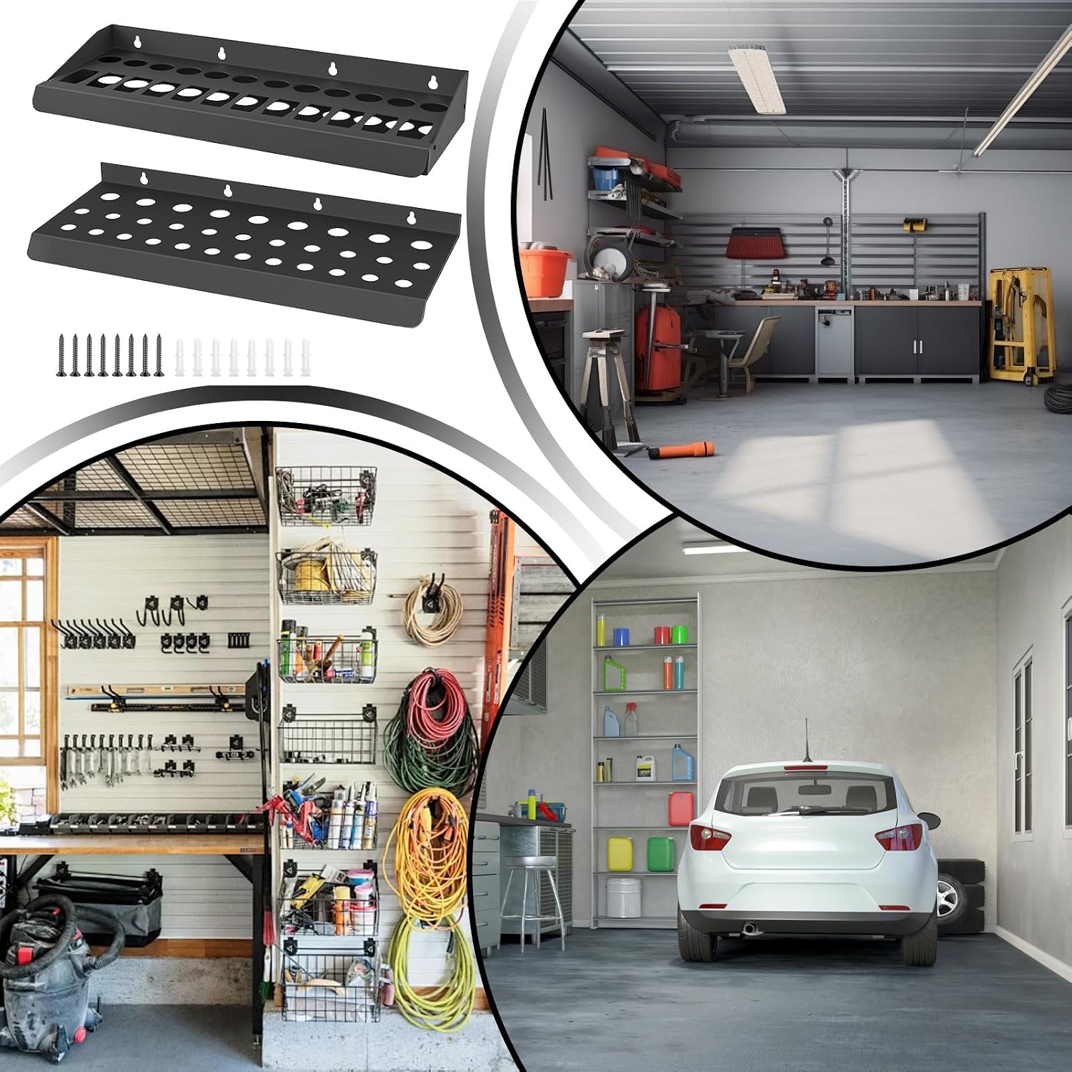  Support De Tournevis, Rangement Mural Robuste Pour Tournevis | Support Pour Outils à Forte Charge Pour Atelier De Réparation, Dortoir, Maison, Garage, Salon