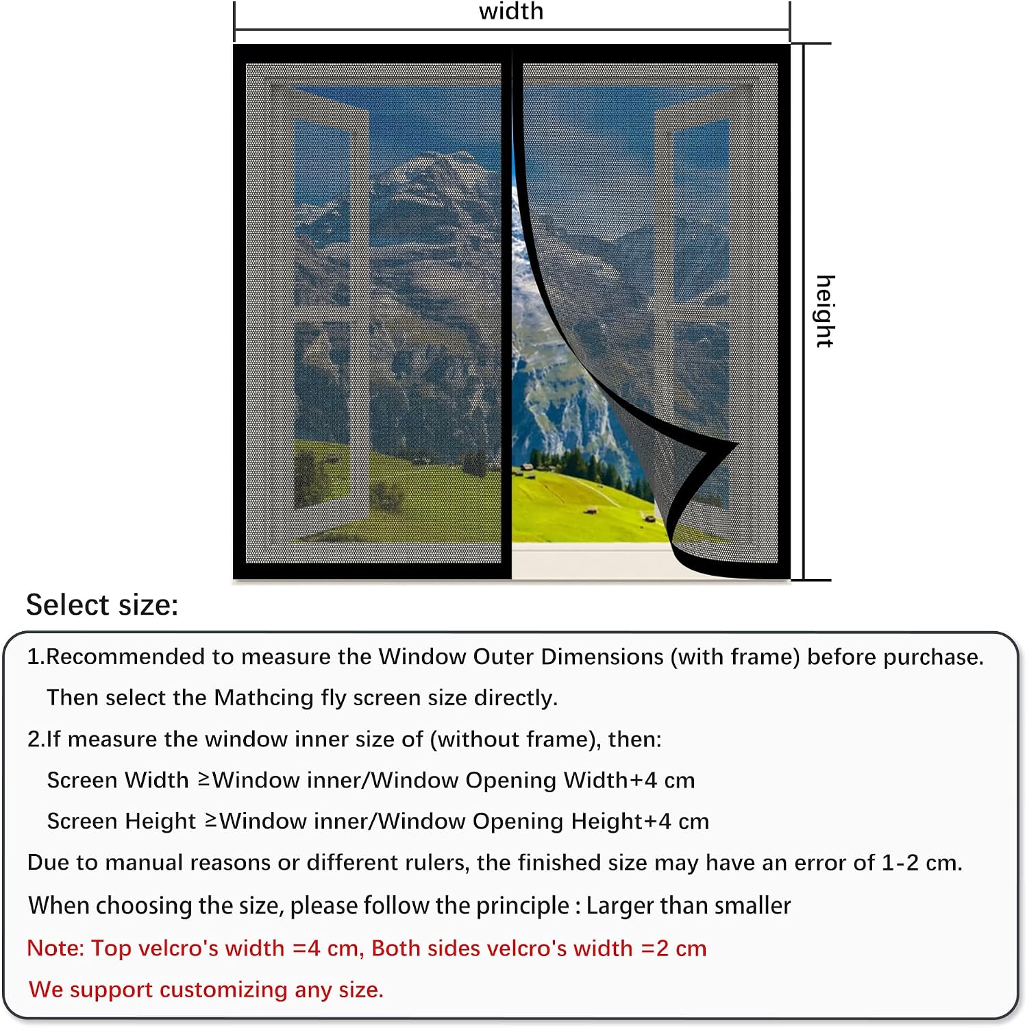  Magnetic Insect Repellent Curtain 98 X 113 Cm Magnetic Mosquito Net Door Magnets And Adhesive Strip For Living Room Window Balcony White