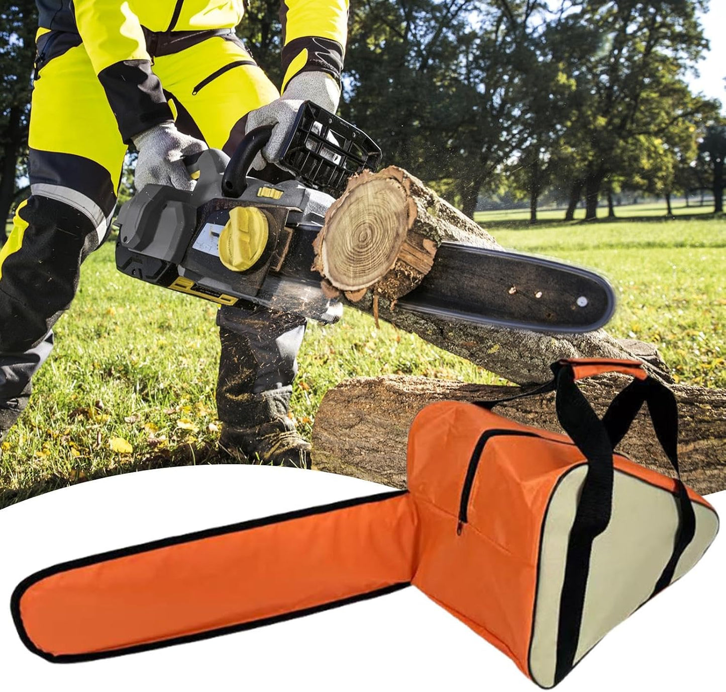 GENERIC Sac De Rangement Pour Tronçonneuse, étui Solide Pour Accessoires, Porte-outils électriques, Fermeture éclair Robuste, Transport Facile Pour Le Jardinage, L'élagage, Les Réparations, La Maison