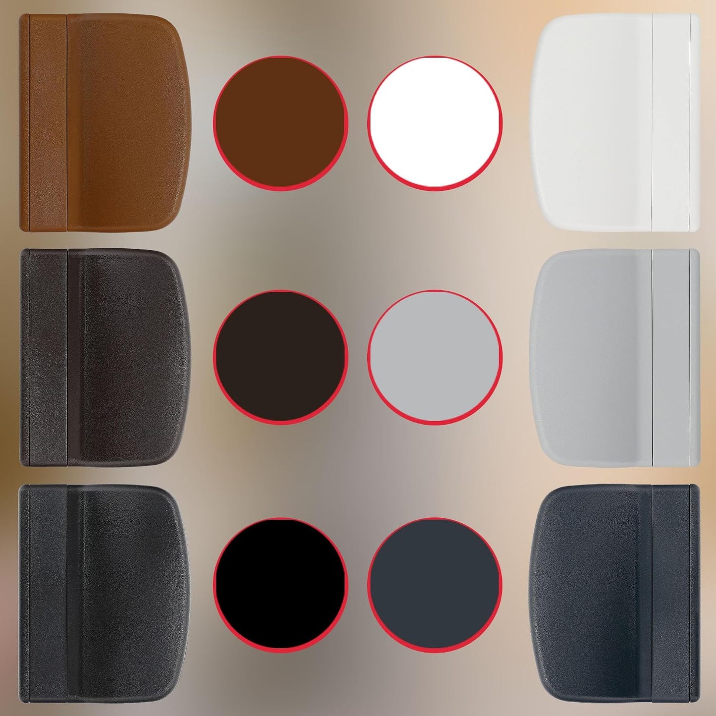  KOTARBAU Loqueteau De Porte De Balcon Pratique - 6 Couleurs Différentes - Sécurité Fumeur - Poignée De Porte De Balcon Universelle - Blanc